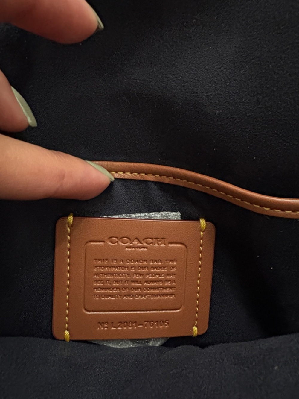 Coach Gray Pebbled Leather Shoulder Bag with Signature C - Picture 2 of 6